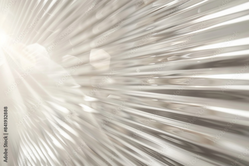 Poster intricate reeded glass pattern highlighted by sunlight in a close-up view, showcasing textural and l