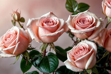 bouquet of pink roses