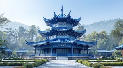 Fototapeta premium A traditional Chinese pagoda