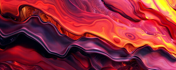 Obraz premium Abstract 3D Design Background thick liquid layers deep rich colors