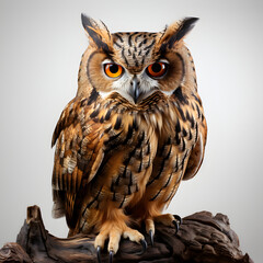 Naklejka premium eagle owl portrait