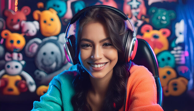 Streamerin ist am streamen