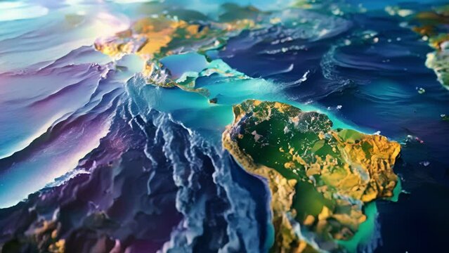 Through a combination of satellite imagery and realtime data researchers track and predict the movement of ocean currents providing valuable information for shipping and navigation.