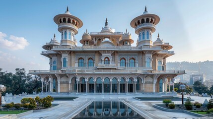 Obraz premium A traditional Indian palace with ornate decorations