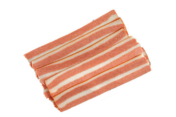 bacon vegetarian food meal snack on the table copy space food background rustic top view keto or paleo diet vegetarian vegan food no met