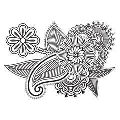 Traditional and Cultural Beautiful pattern design, tato design, mandala patterns, Arabic patterns, Rangoli, Alpona, Kolam, Paisley line art.