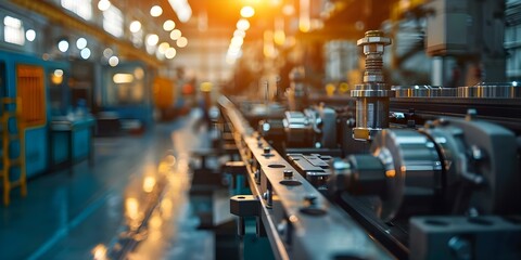 Factory offers quick ondemand manufacturing services minimizing waste and meeting customer demands. Concept On-Demand Manufacturing, Customized Production, Quick Turnaround, Sustainable Practices