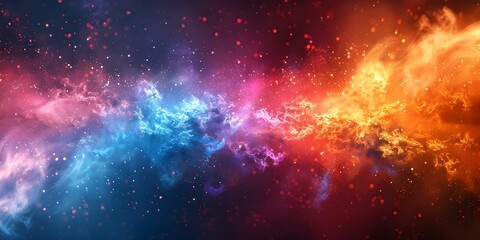 Naklejka premium Vibrant neon gradient background with heavy noise highenergy impact and depth. Concept Neon Gradient, High Energy, Heavy Noise, Vibrant Impact, Depth