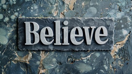 Slate Stone Hope and Faith concept art poster.