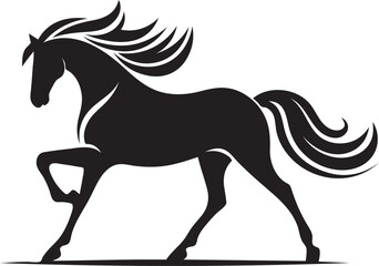 Obraz premium Premium Horse Silhouette Vector for Graphic Design