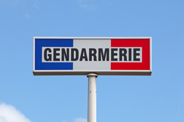 Tricolor gendarmerie sign