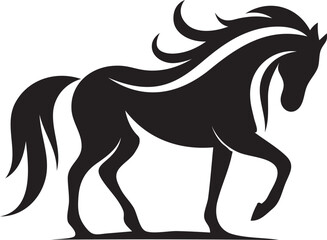 Premium Horse Silhouette Vector for Graphic Design