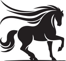 Premium Horse Silhouette Vector for Graphic Design
