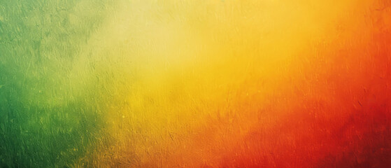 Ultrawide Abstract Yellow, Red And Green Color Gradient Rough Watercolor Pattern Textured Background