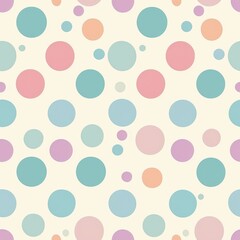 Seamless Pattern, light Polka Dots on light Background, Print for Textile, Paper