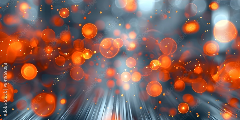 Poster vivid red bokeh lights create captivating abstract background design with vibrant blur. concept phot