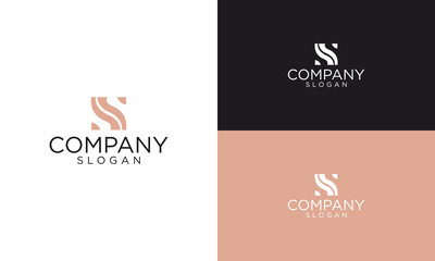 letter s technology monogram logo design vector