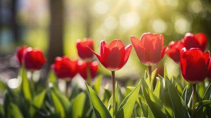 tulips in the garden