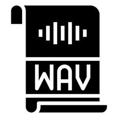 WAV,format,extension ,archive,document.svg