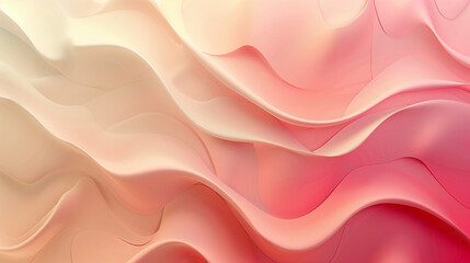 vibrant abstract background featuring fluid, overlapping waves of pink hues