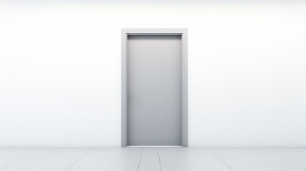 Minimalist wooden baby crib against a vibrant blue wall in a simple, clean nursery setting, showcasing modern and contemporary interior design.