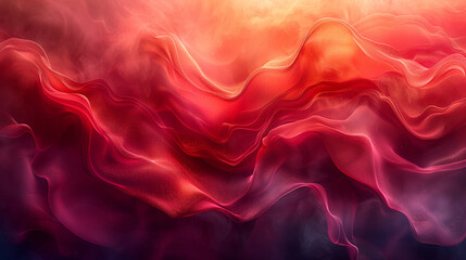 Obraz premium abstract red background, a stunning abstract background featuring flowing red waves adorned, creating a sense of movement and fluidity