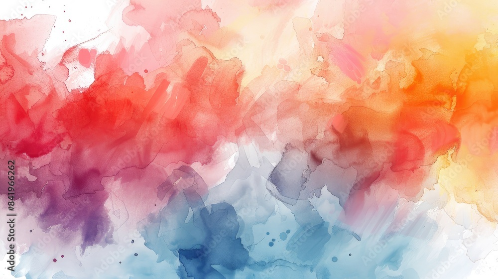 Poster watercolor background with abstract elements