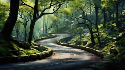 road in the forest