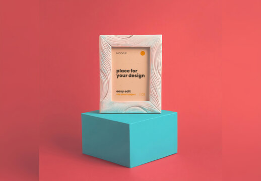 Simple and Effective Scene Portrait Frame Mockup Generative Ai