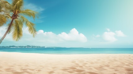 Summer Tropical Background. Seascape in summer.