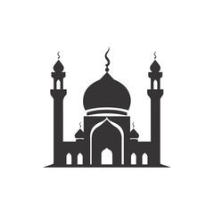 Mosque vector Illustration, white background, creative design.
