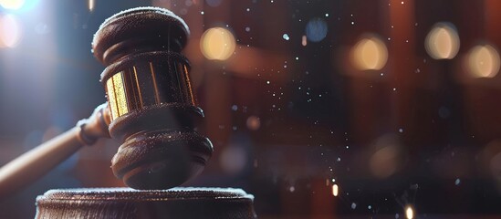 Legal law concept image gavel bokeh background. law and authority lawyer concept.