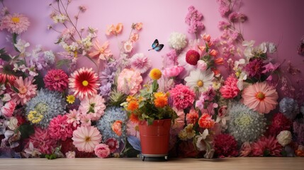 Fototapeta premium tulips in a garden