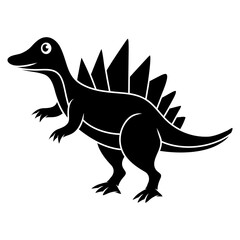 stegosaurus dinosaur vector illustration © Farra