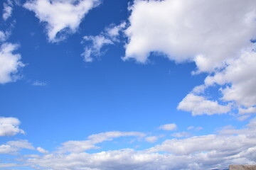 Obraz premium blue sky with white clouds