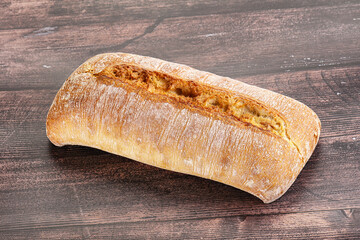 Italian ciabatta bread fresh and crust