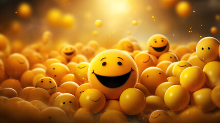 generated illustration of  Happy world smile day banner design.