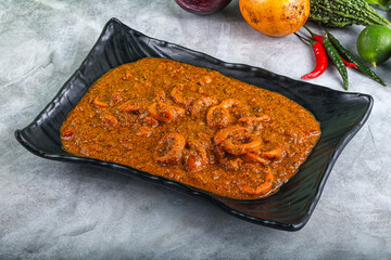 Indian cuisine - Masala with calamari