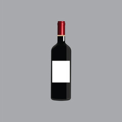 Wine Bottle Vector Design