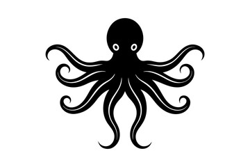 octopus silhouette vector illustration