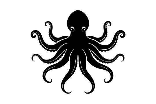 recommend clip art: octopus silhouette vector illustration