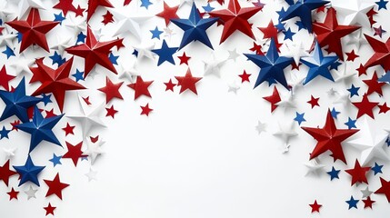 High-resolution 4K image with sharp focus, showcasing a patriotic star arrangement.
