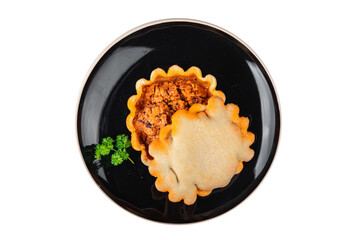 savory pie dish seafood fresh cooking appetizer meal food snack on the table copy space food background rustic top view