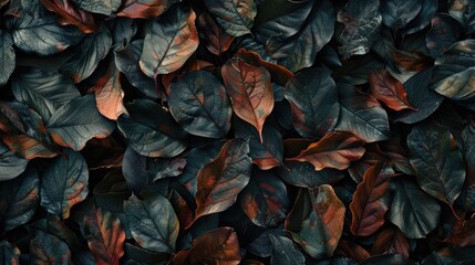Leaves with unique textured backdrop