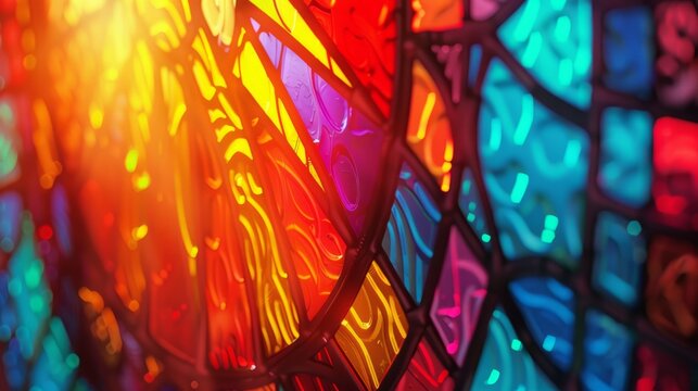 Mosaic background. Generative AI