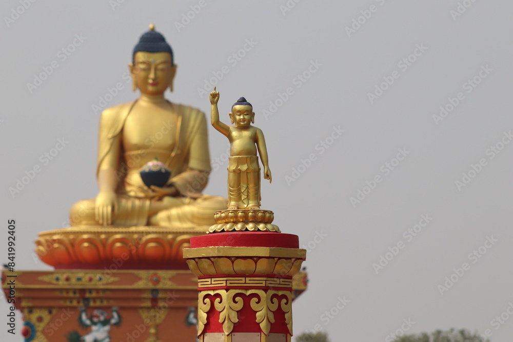 Wall mural lord buddha statue