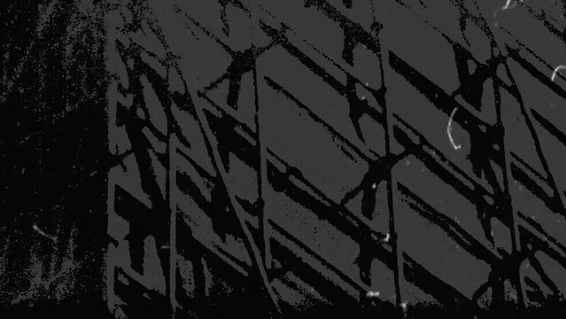 old damaged VHS tape playing, over noise from an analog TV, random glitch and hard mix, 30 fps. Cool retro vintage background for modern video, grunge and metal, textured, noisy and dust, vintage clip