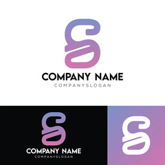 Vector Letter S Logo Design Illustration