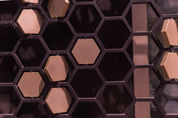 seamless pattern with hexagons