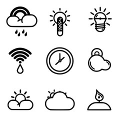Rain icon, storm icon, weather icon, climate icon, meteorology icon, wind icon, snow icon, moon icon, thunderstorm icon, temperature icon, sun icon, cloud icon, nature icon, sky icon, winter icon,